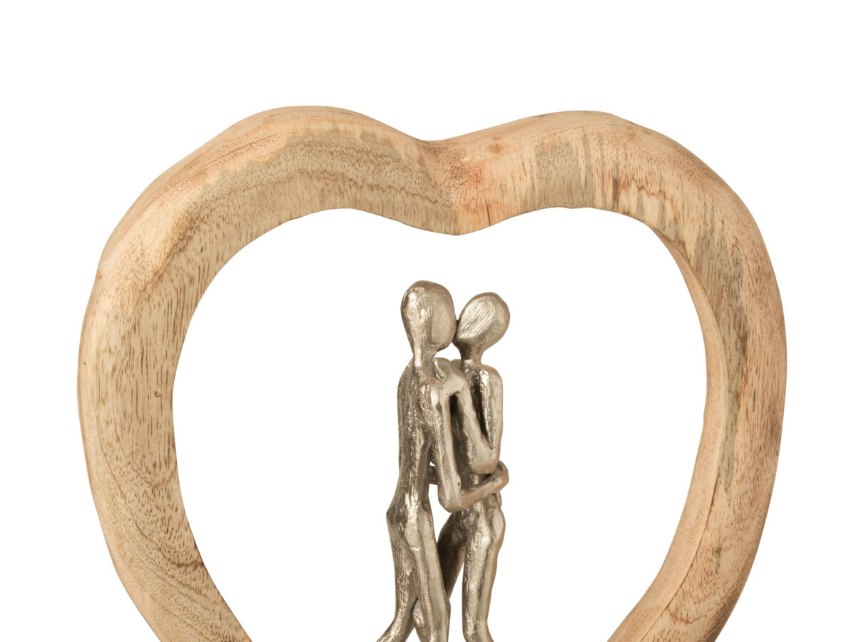 Figuur Koppel Mangohout/Aluminium