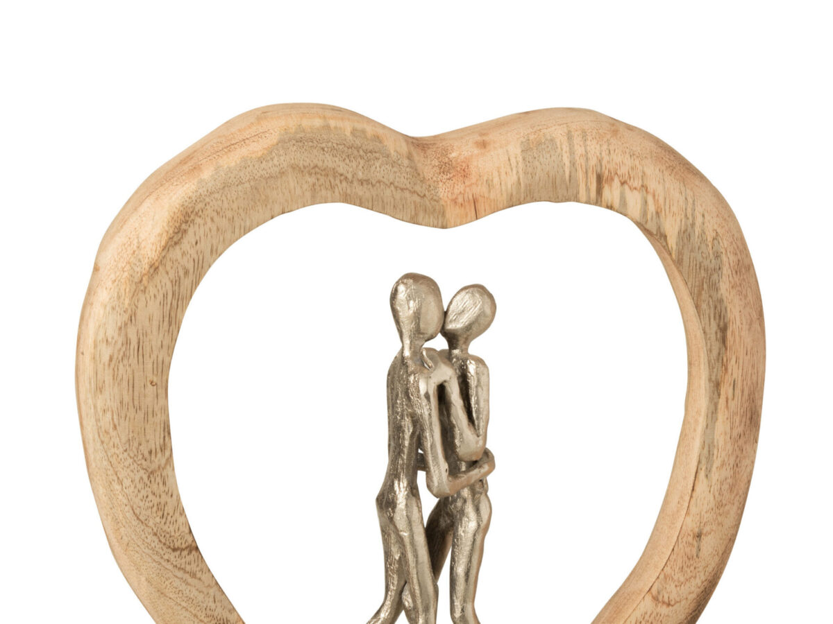 Figuur Koppel Mangohout/Aluminium