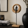 Figuur Denk Ring Hoog Zwart