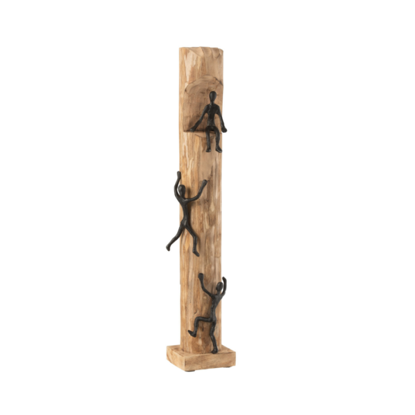 20805 figuur klimmers boomstam zwart Figuur klimmers boomstam zwart