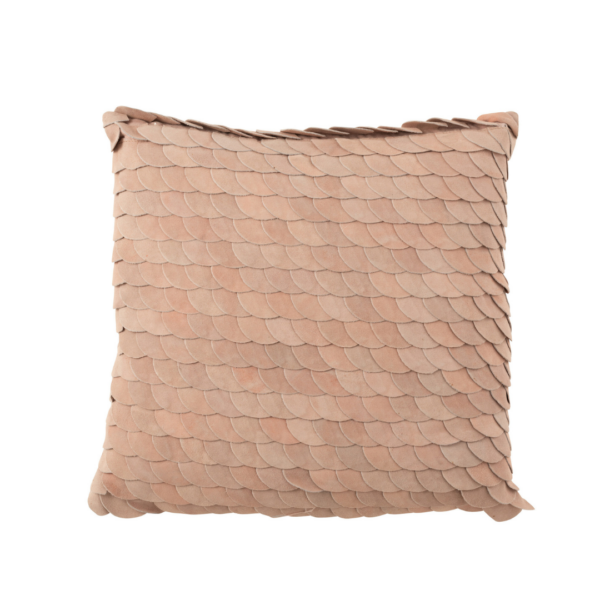 Kussen Scal Square Leder Pink