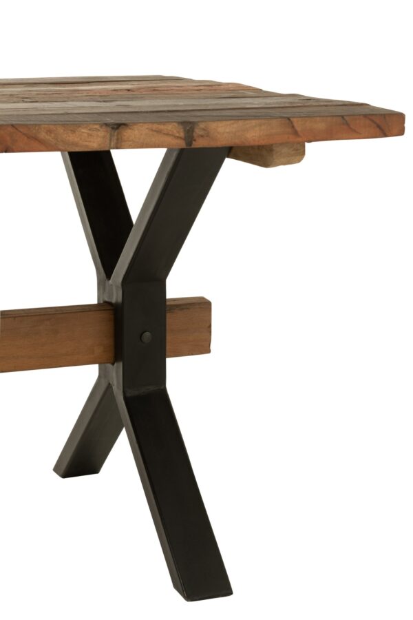 30914-4 Vintage bruine houten tafel