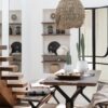 30914-A Vintage bruine houten tafel