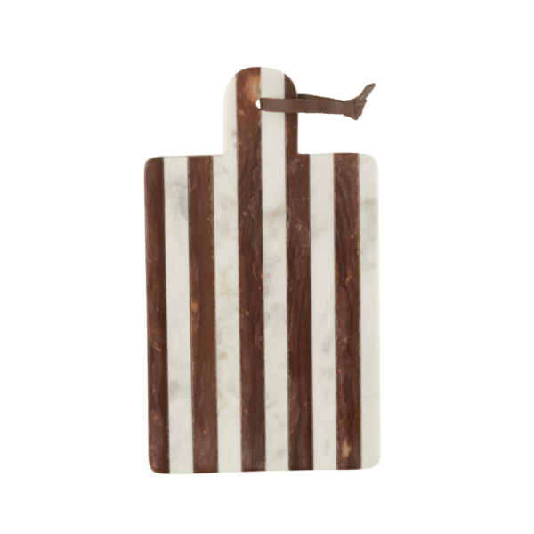 34189 Gestreepte Marmeren Serveerplank J-line Medium