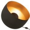 37181-2 Lamp Rond Chique Zwart /Goud Large