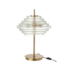 37812 Tafellamp LED Goud MetaalGlas Transparant Tafellamp LED Goud Metaal/Glas Transparant