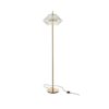 Vloerlamp Led Goud Metaal/Glas Transparant
