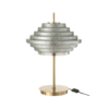 37814 Tafellamp LED Goud MetaalGlas Gerookt Tafellamp LED Goud Metaal/Glas Gerookt