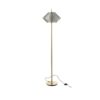 Vloerlamp Led Goud Gerookt Glas
