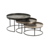 Set van 3 ronde bijzettafels Malmi J-line