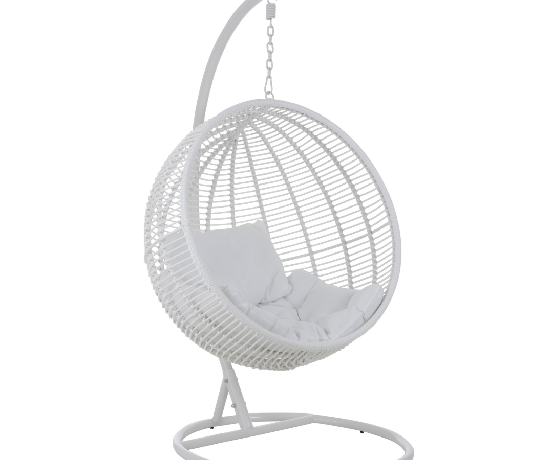 Witte Ronde Hangstoel van het merk J-line