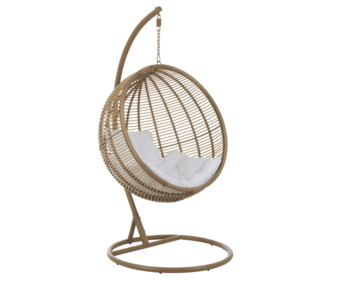 Beige Ronde Hangstoel J-line