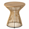 Bijzettafel Rond Rattan 33204 Bijzettafel Rond Rattan voor een gezellige, warme uitstraling in het interieur