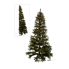 Halve kerstboom + Led-verlichting plastic Groen Halve Kerstboom + Led-verlichting plastic Groen