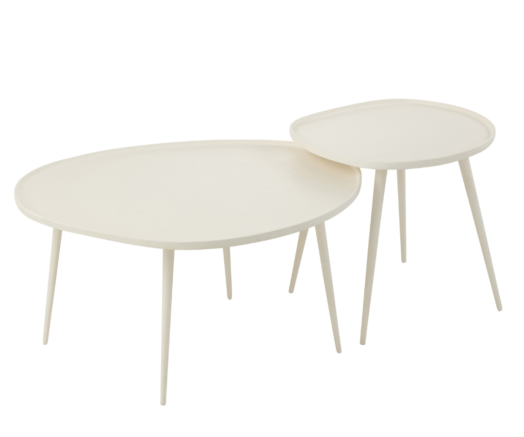 Organische bijzettafels Vinta Set van 2 (1) Organische bijzettafels Vinta Set van 2