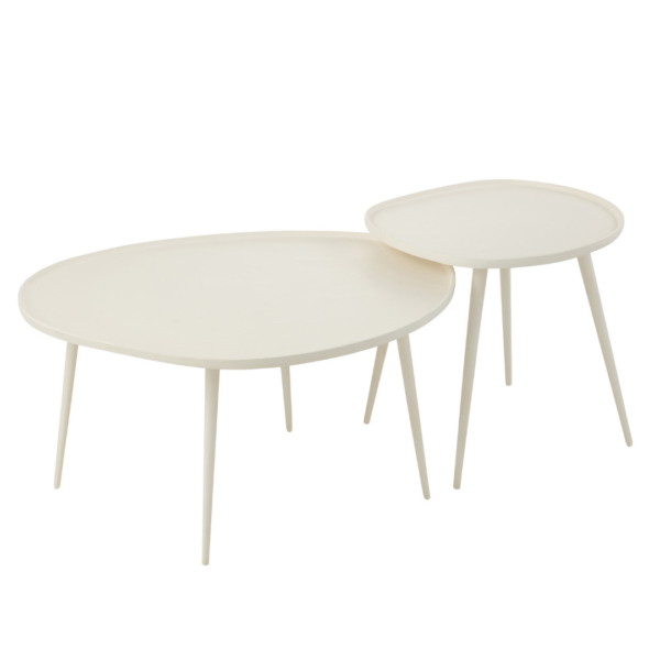 Organische bijzettafels Vinta Set van 2 (1) Organische bijzettafels Vinta Set van 2