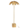 Vloerlamp Kokosbladeren staal Goud