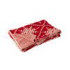 Deken Sneeuwvlokken Katoen Kerst Rood/Wit