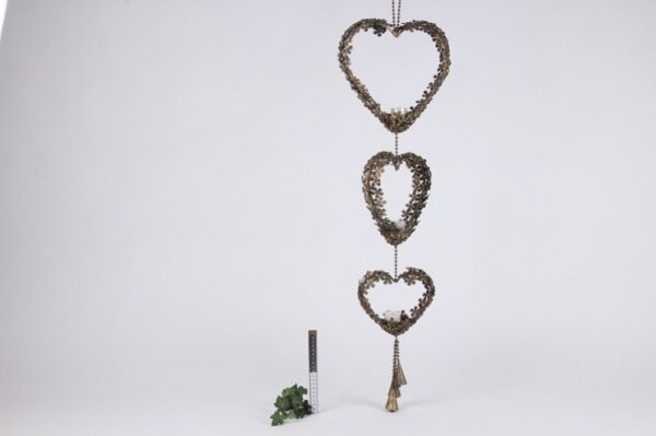 Garland Hearts W/t-light 104 x 29 x 8 cm