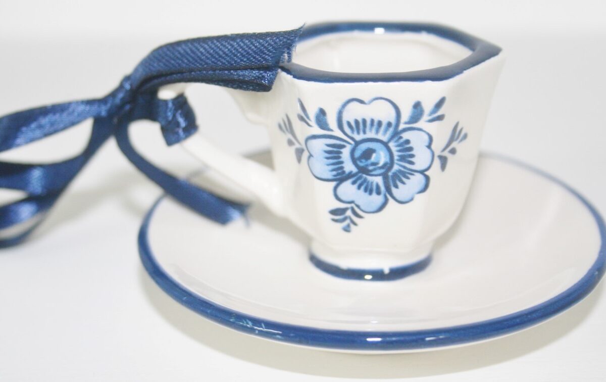 2689 Hang kop -en schotel delfts blauw (A) 8 x 8 x 4cm