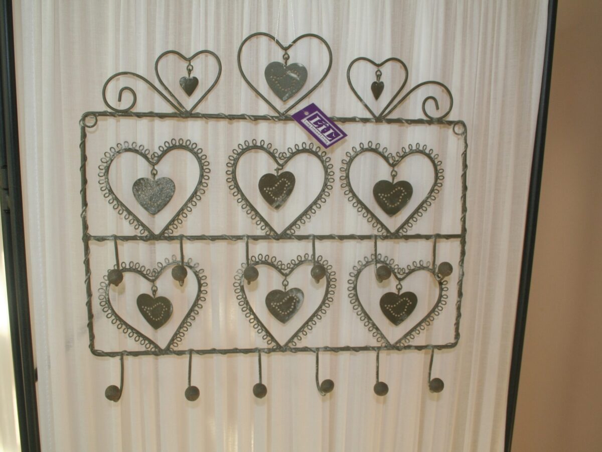 Metaal keyrack grijs 30 * 30 cm