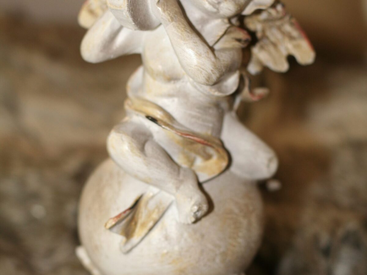 Muzikale engel met trom 19 cm (C)