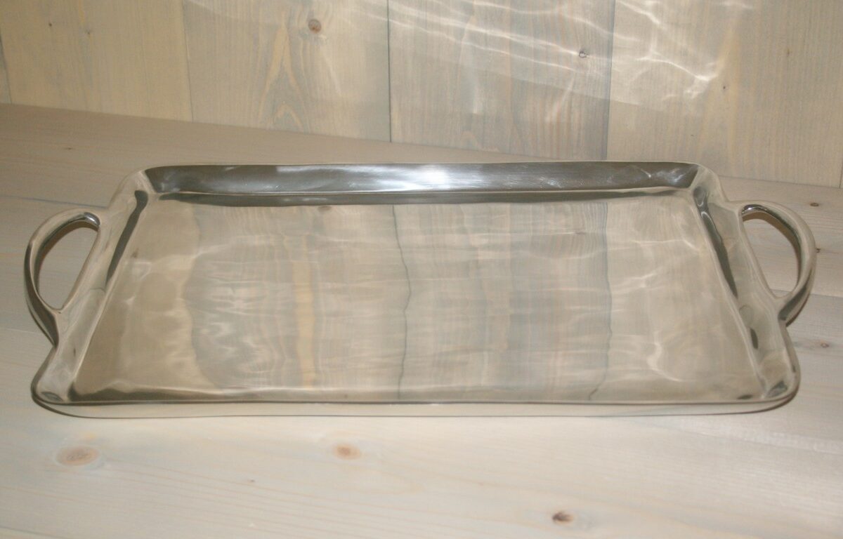 Dienblad / sierblad aluminium 47 x 36 cm