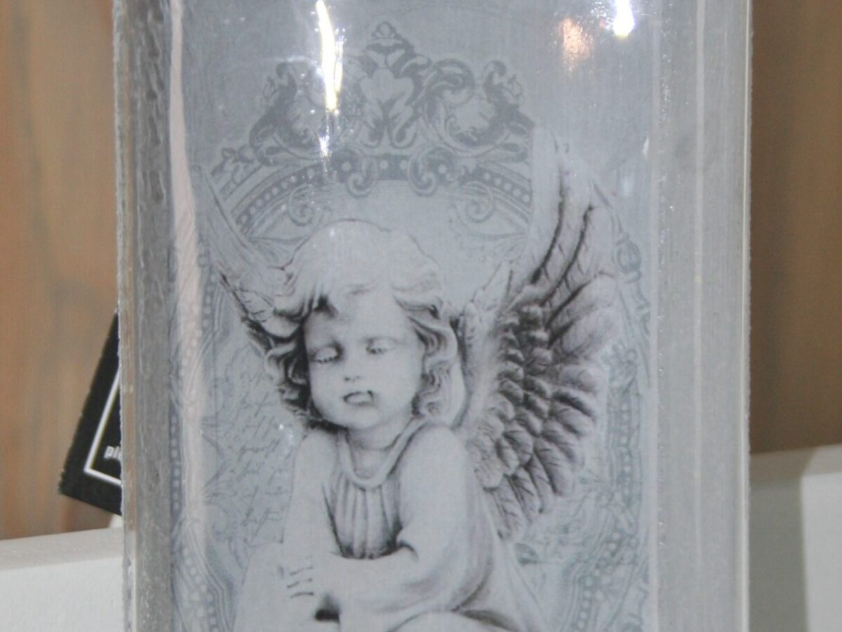 Kerstboomdecoratie glas nostalgische engel B