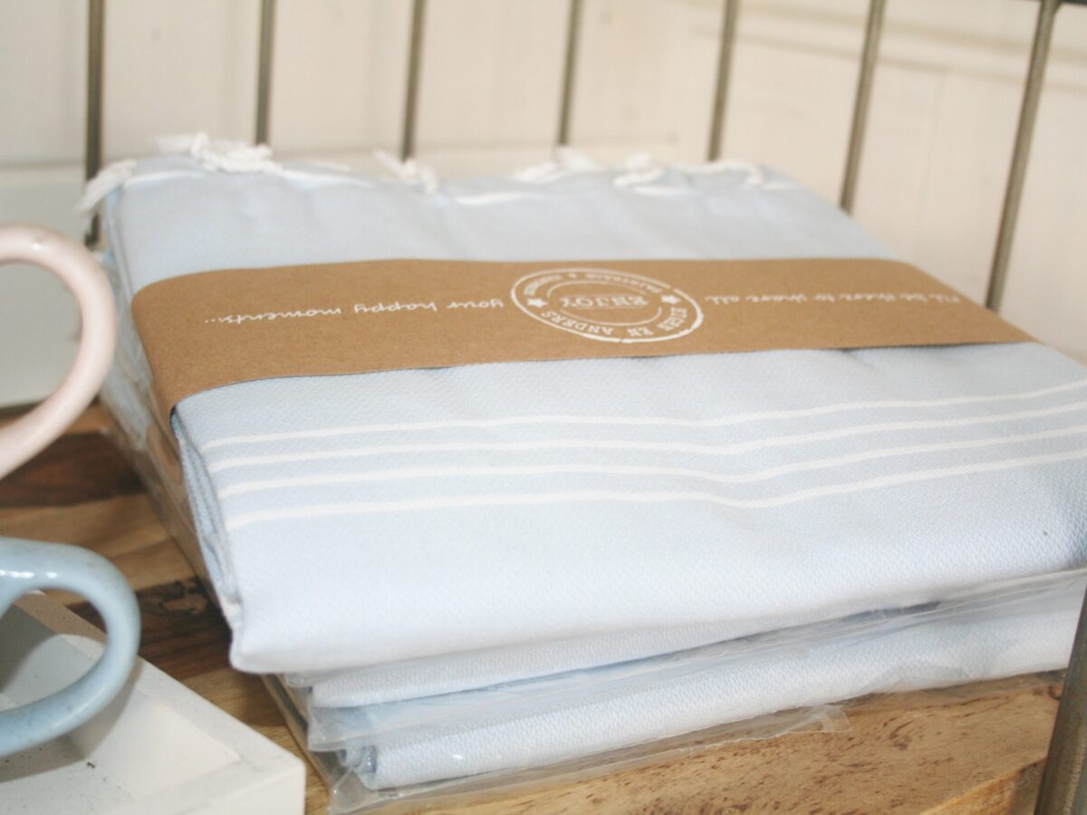 Hammamdoek babyblauw 100 x 180 cm