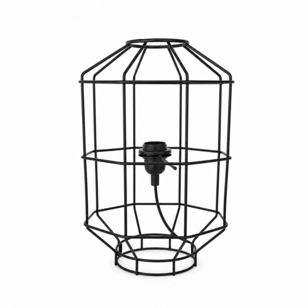 93788 Zwarte Tafellamp Metaalframe S