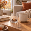 502 Glass tumbler geruit 10 cm Glass tumbler geruit 10 cm