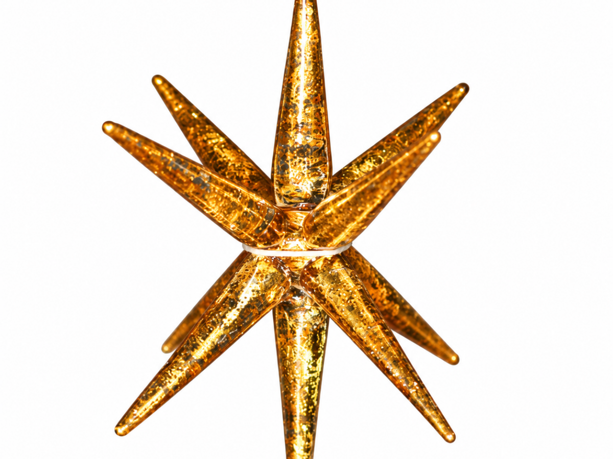 693 Goudkleurige Decoratiehanger Ster 10 cm Goudkleurige Decoratiehanger Ster 10 cm