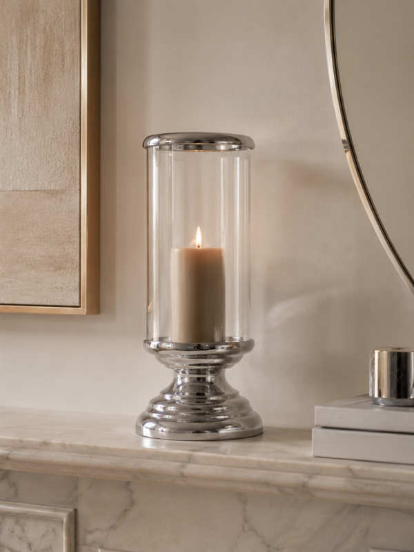 Windlicht glazen cilinder 34.5 x 14 cm