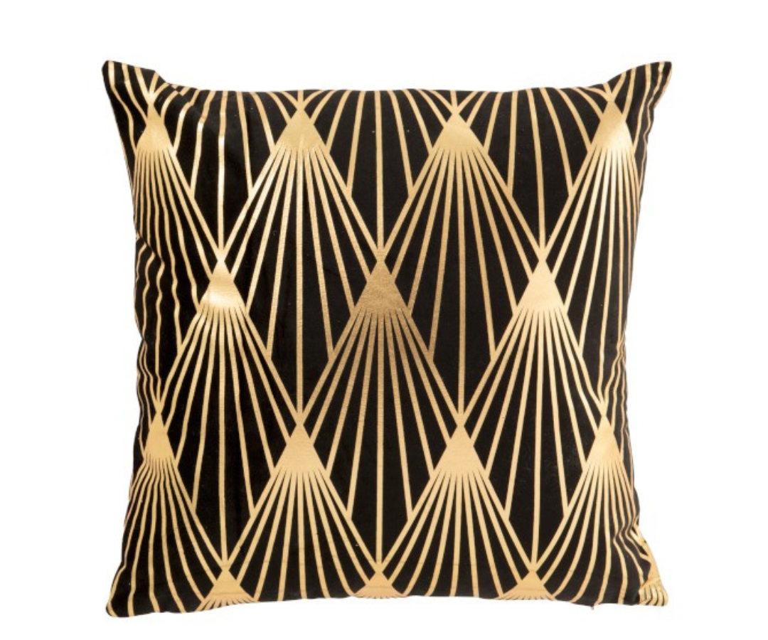 kussen Gatsby zwart goud