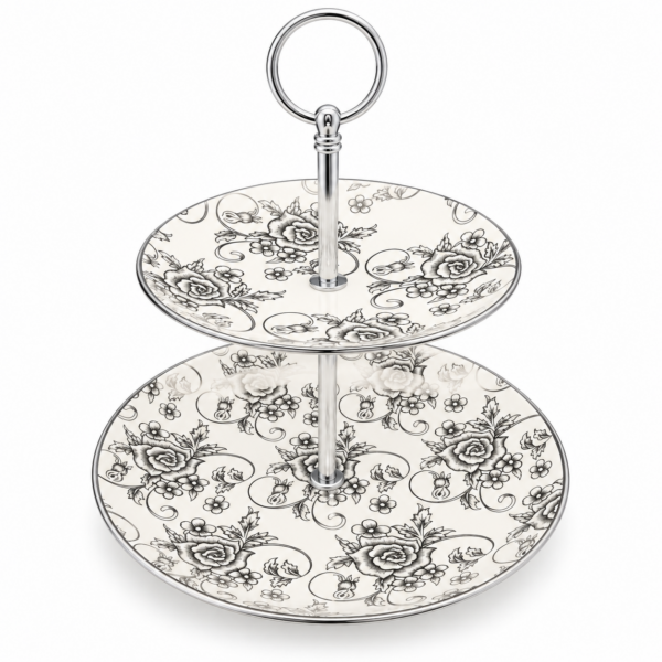 Etagere zilveren rozen Etagère zilveren rozen