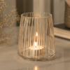 Glass Tumbler verticale lijnen 504 Glass tumbler verticale lijnen 10 cm
