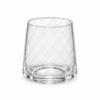Glass tumbler geruit 10 cm Glass tumbler geruit 10 cm