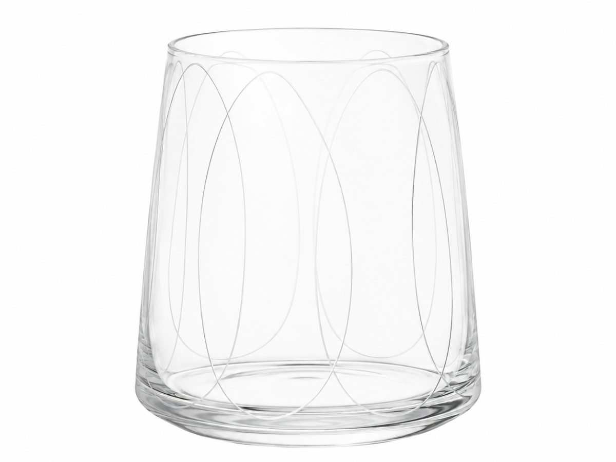 Glass tumbler loopings 10 cm 503 Glass tumbler loopings 10 cm