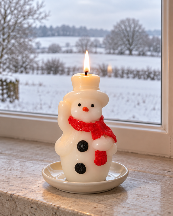 Kaars Sneeuwpop