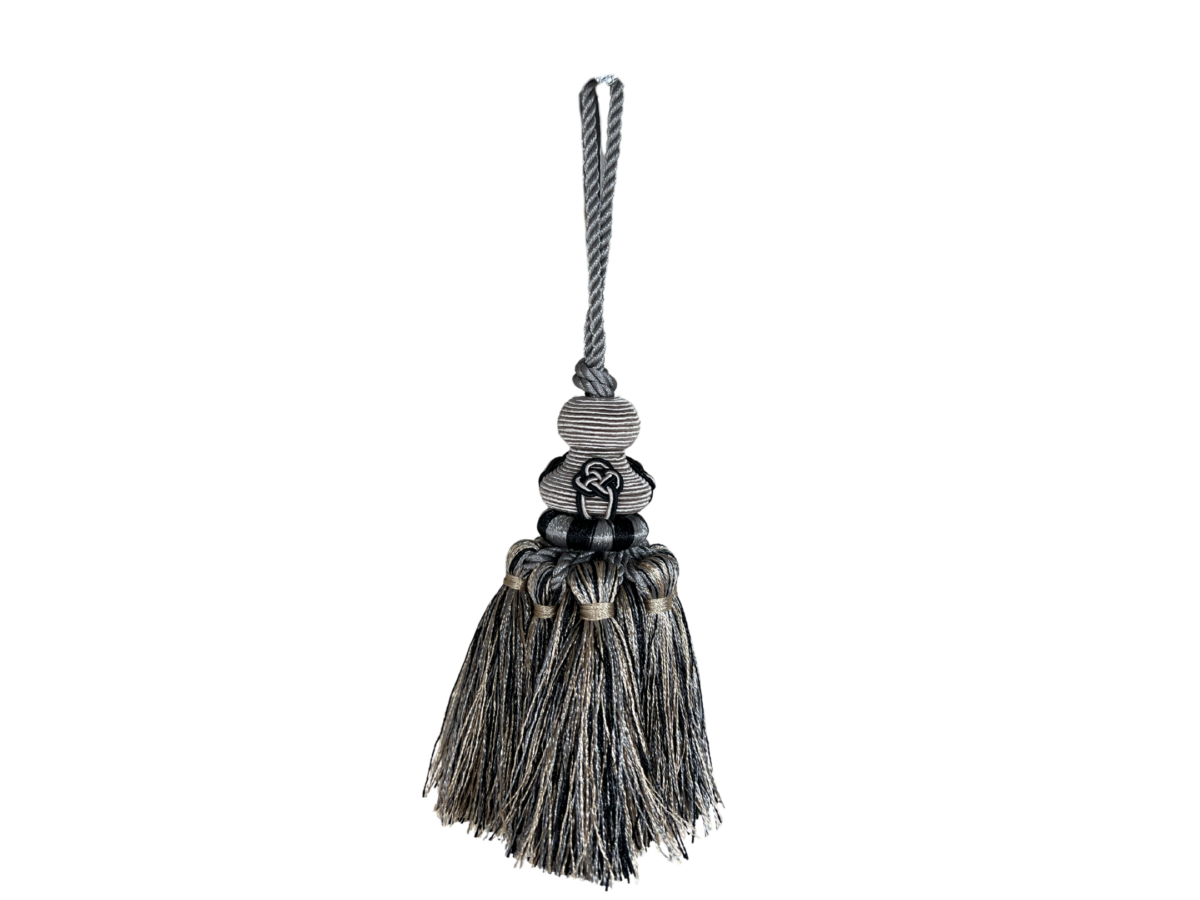 Tassel M 20 cm - Zwart/Beige