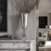 Vase Elegance 64 cm hoog Zilveren Vaas Elegance 64 cm hoog