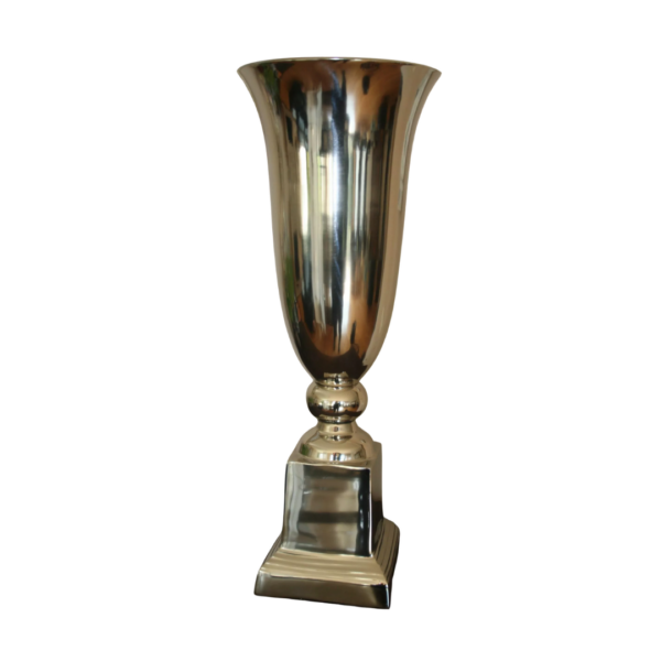 Z17062026 Vase Elegance 64 cm hoog Zilveren Vaas Elegance 64 cm hoog