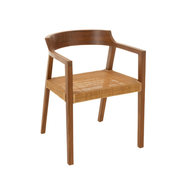 43757 Stoel Emma teakhout Bruin