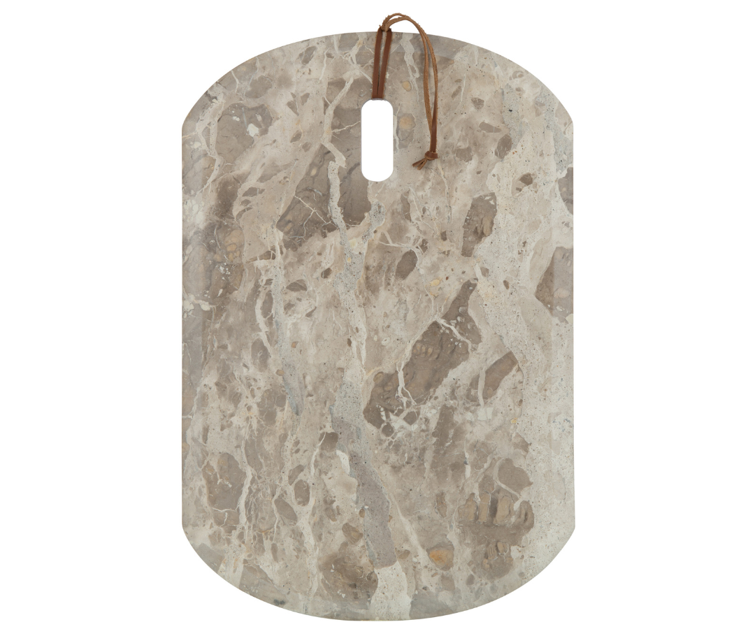 43926 Beige Marmeren Serveerplank J-line Medium