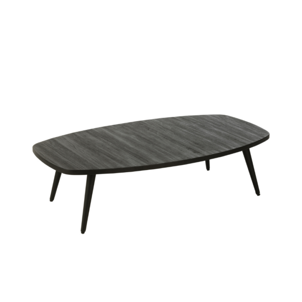 Zwarte salontafel gerecycled hout