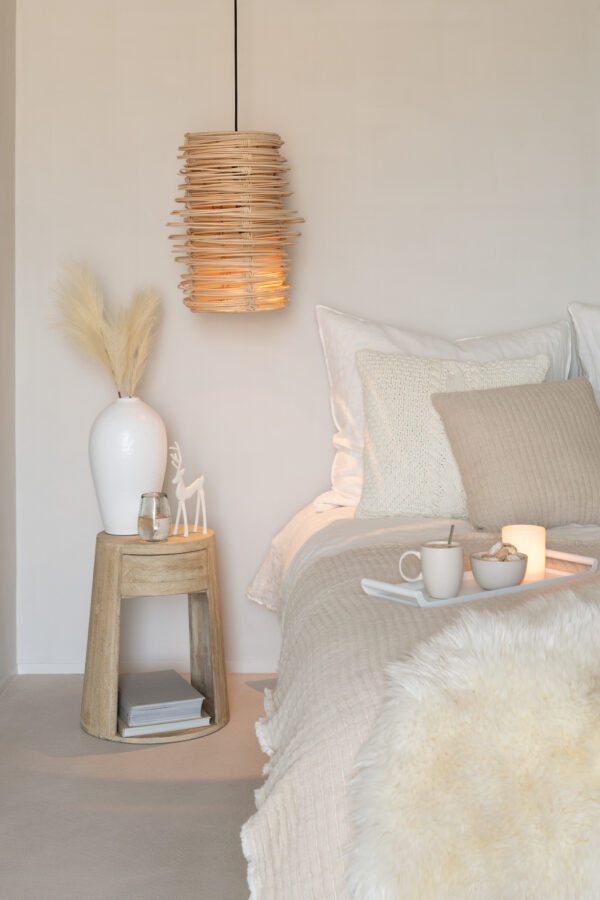 Nachtkastje Drawn Mangohout J-line Beige