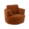 Lounge Stoel Swiv Roestbruin Draaibaar
