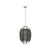 46373 Hanglamp Ion LinnenBamboe Zwart Klein Hanglamp Ion Linnen/Bamboe Zwart Klein