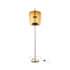 Vloerlamp LED Glas Bruin