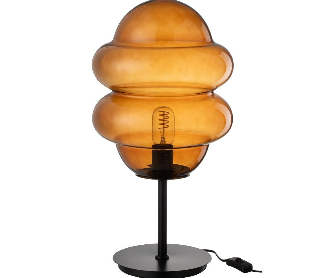 Tafellamp Honinglepel Glas Bruin